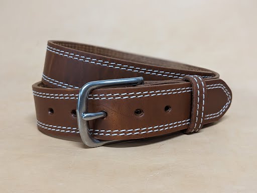 Hand-made in Pennsylvania, Personalized Men's Genuine Leather Belts, Heavy-Duty